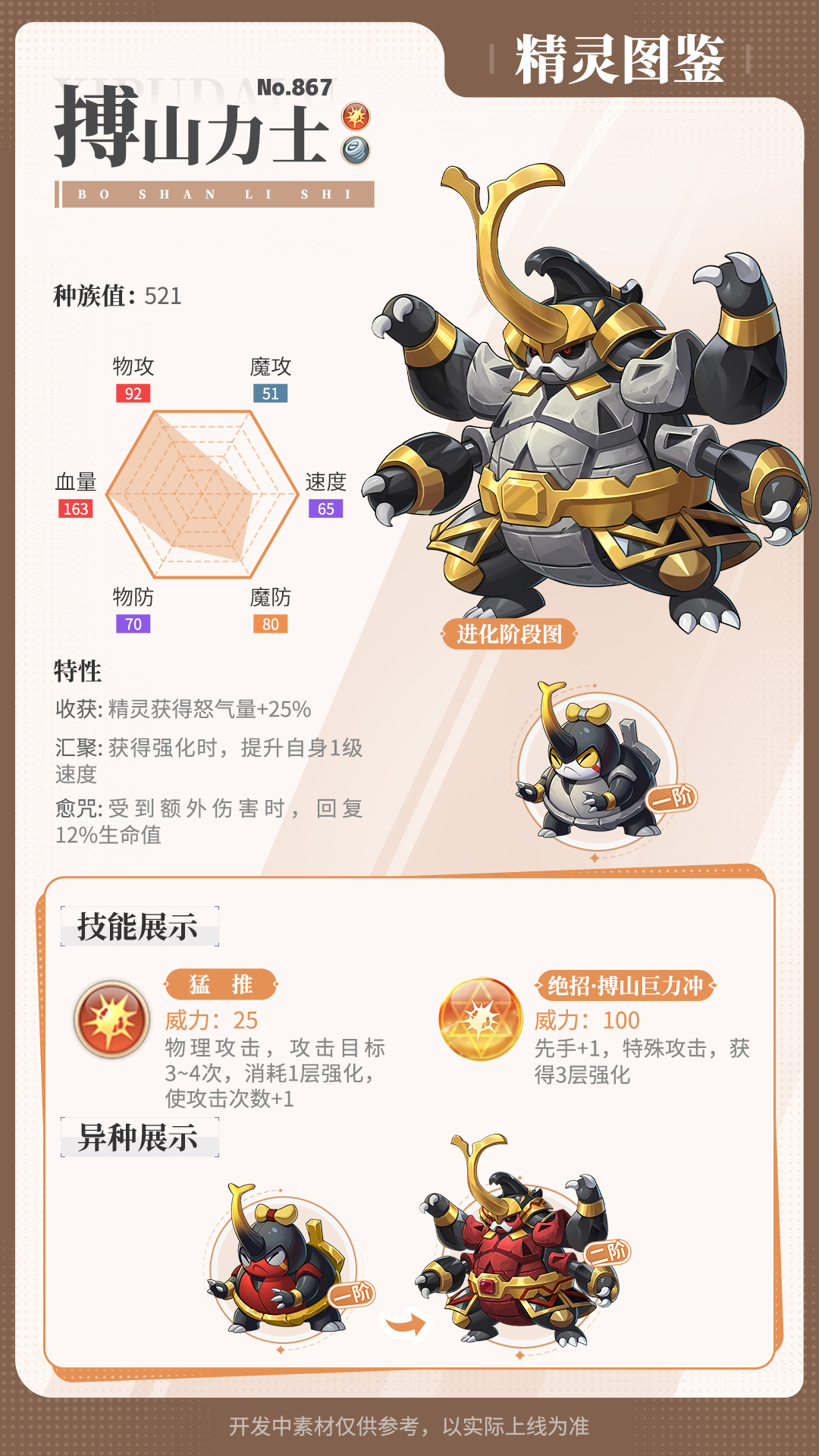 精灵百科|搏山力士&钢哨兵蜓