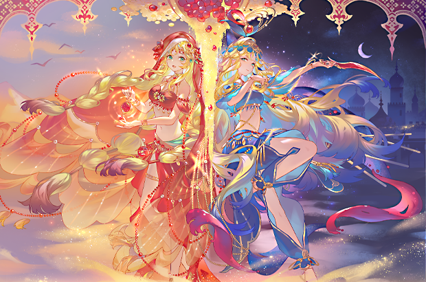 【皮肤上新】限时双形态皮肤「阿蒂菲」华贵登场丨黄沙漫月殿，石榴缀红绸