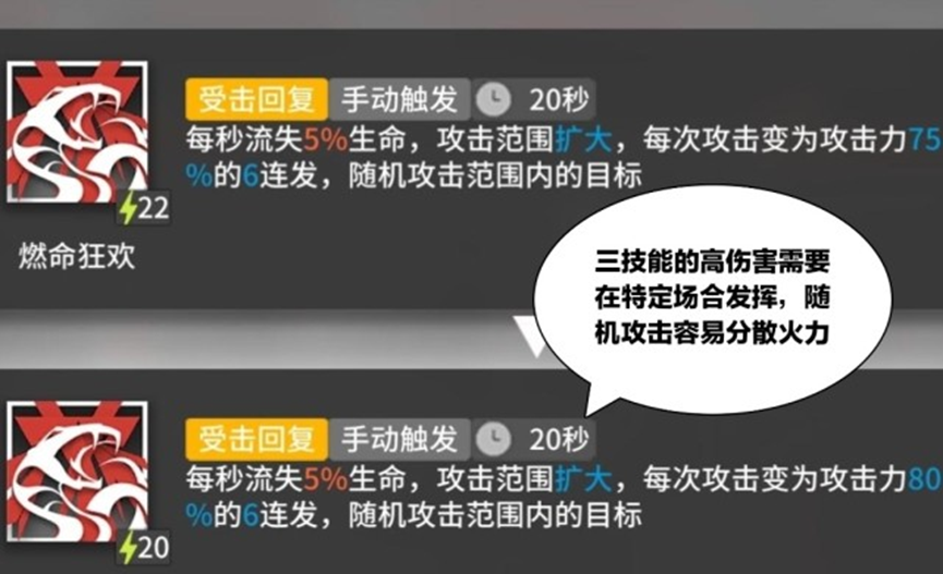 明日方舟：常用坚雷的玩家应该会喜欢暮落，毕竟是全方位的大提升