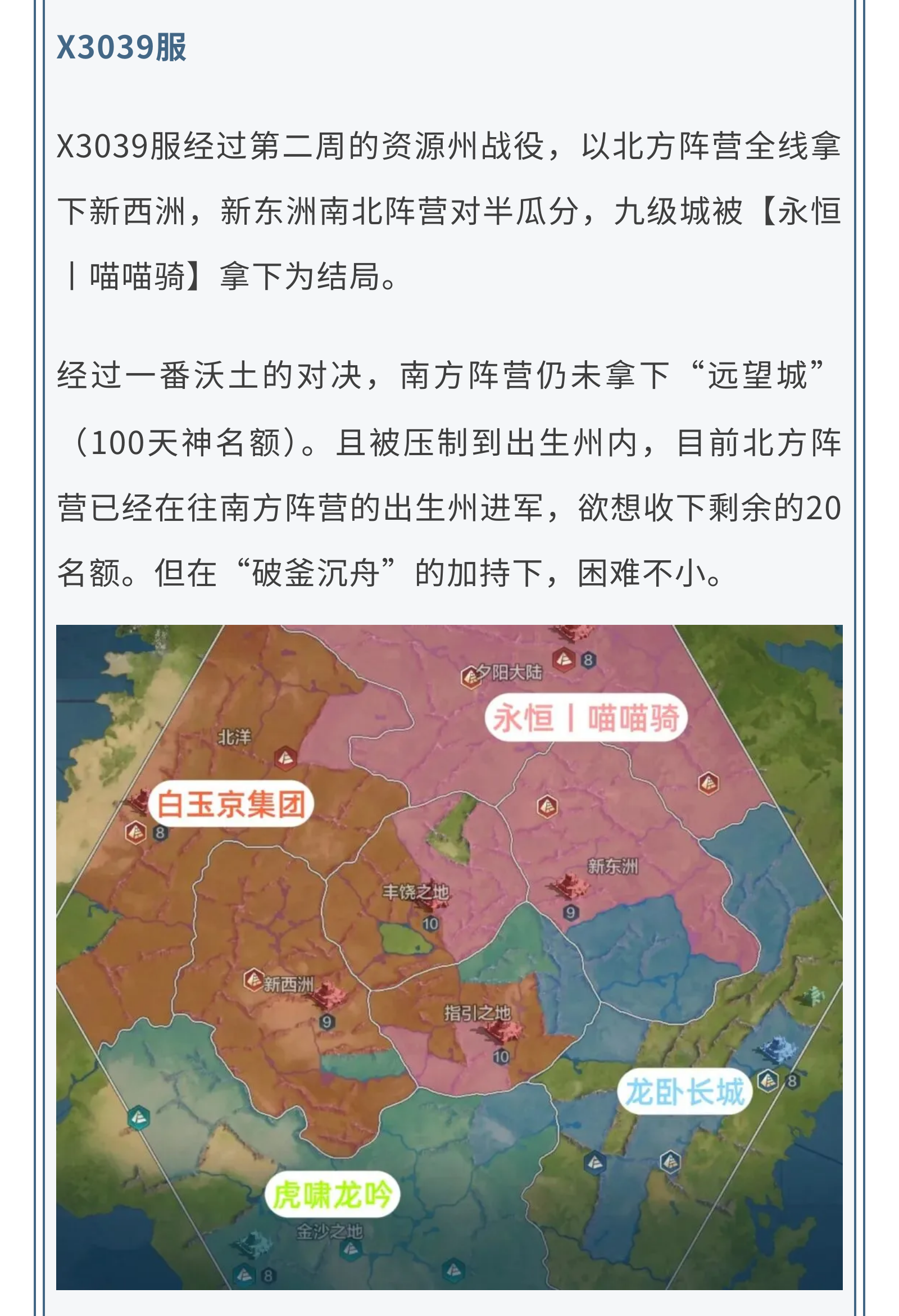 「世界启元」X3纪元陨火燃天第三周周报：格局已定，谁能登顶胜利的宝座？