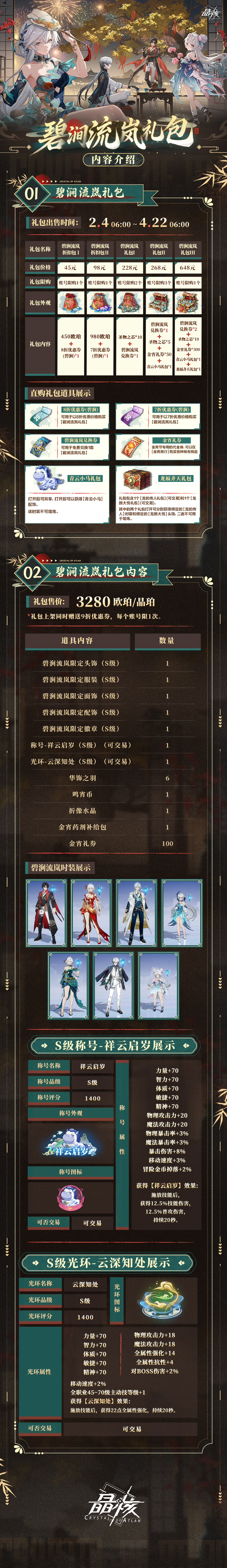 时装预览丨全新时装外观「碧涧流岚」及远航之旅介绍