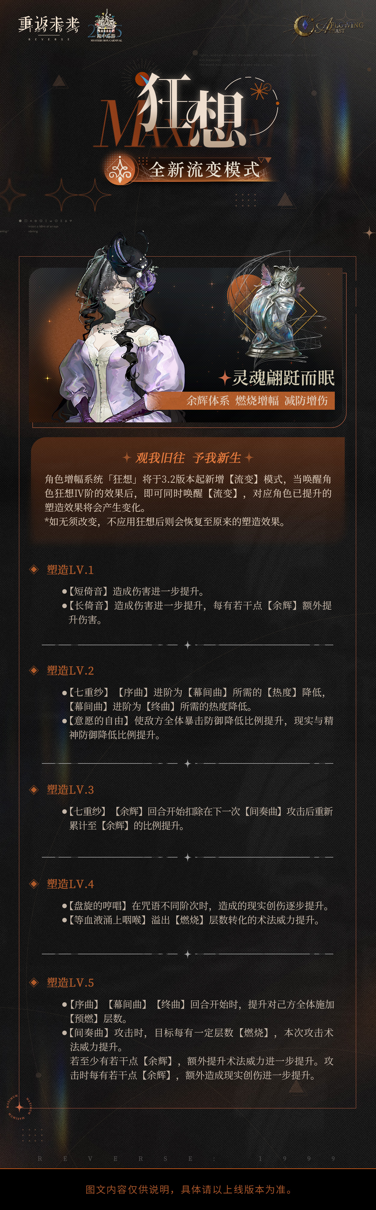 角色增幅系统「狂想」新增【流变】模式说明