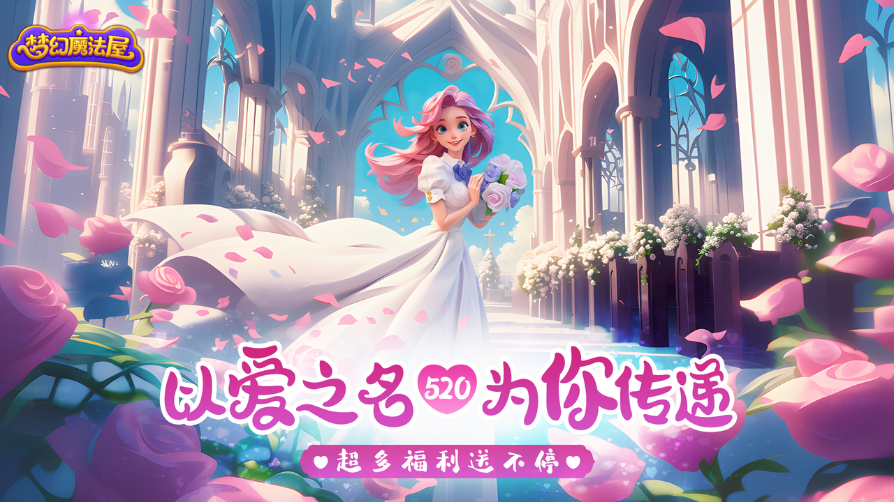 【已开奖】【梦幻魔法屋】520爱意传递活动开启！（抽100元京东卡&688体力大礼包）