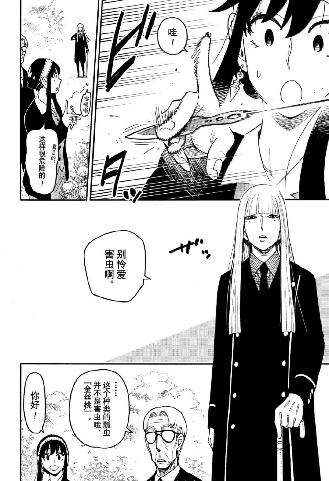 《间谍过家家》漫画115话：“花园”杀手齐聚，约尔两位同事登场！