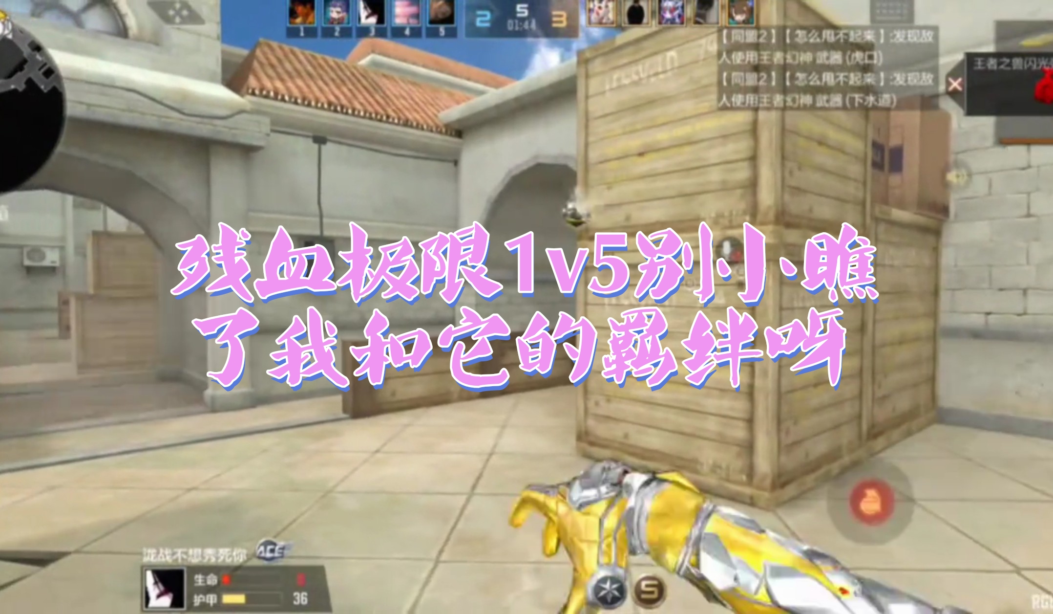 残血极限1v5别小瞧可我和它的羁绊呀