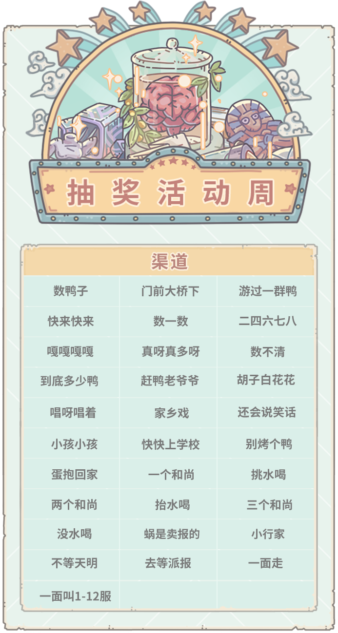 【活动预告】0121活动预告，抽奖嘉年华上线！抽奖自选礼包来啦~