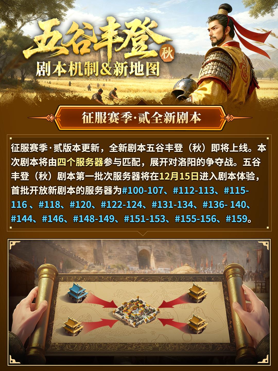 【资讯】新剧本五谷丰登（秋）前瞻一