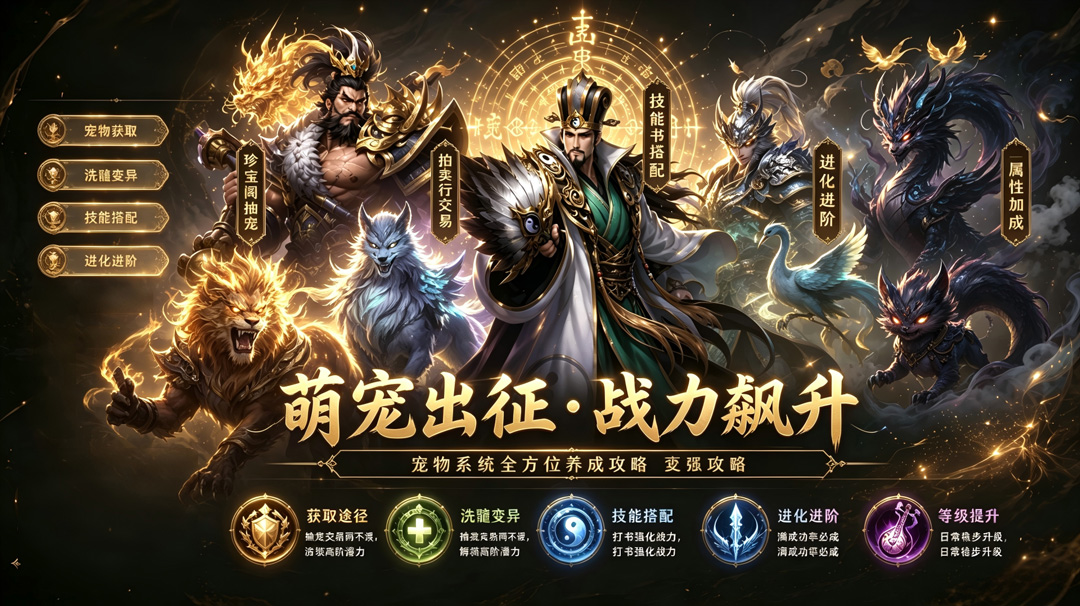 《卧龙三国》宠物系统全方位养成攻略