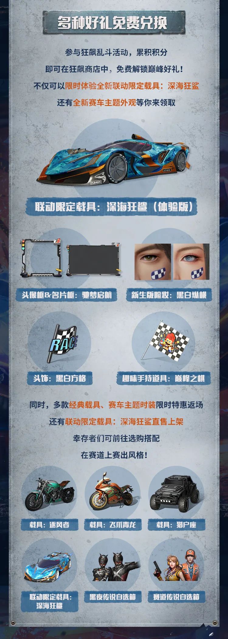 引擎轰鸣，幻海潮生！明日之后×王牌竞速联动即将开启！