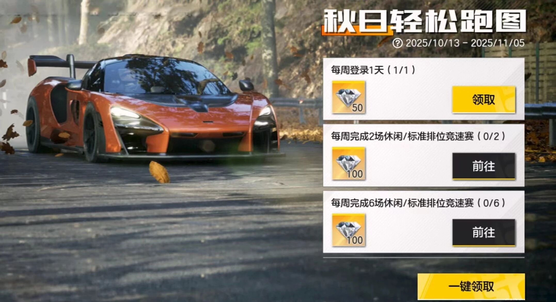 烈建议在热湾的赛车手，秋天都这样玩……