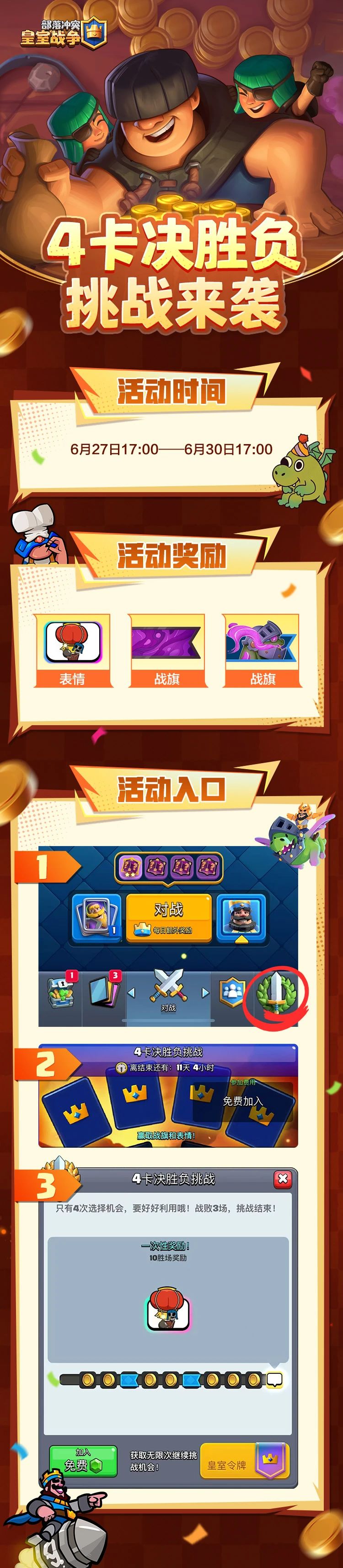 4卡决胜负挑战来袭！