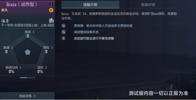 5.21新版本 | Groza（试作型）全解析