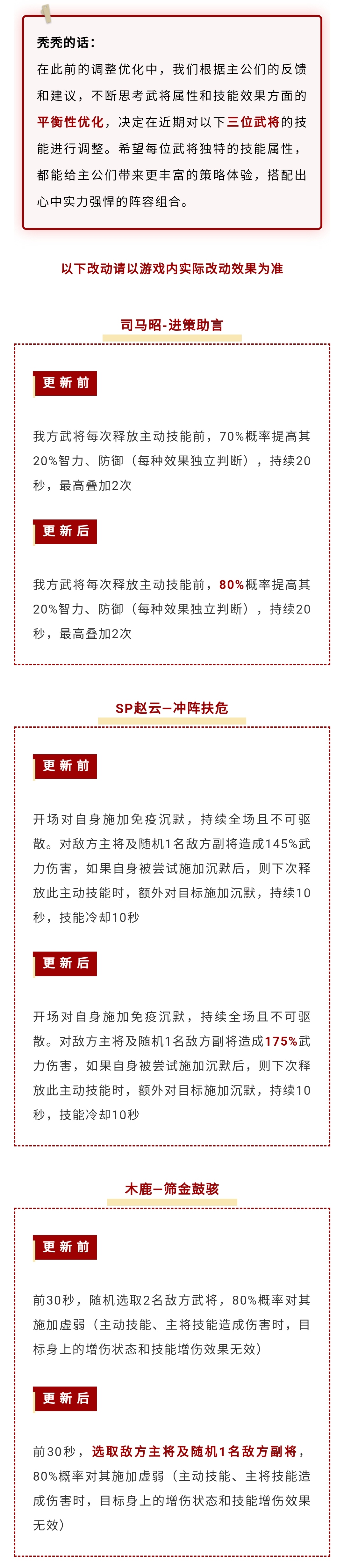 更新预告 | 《鸿图之下》平衡性调整预告