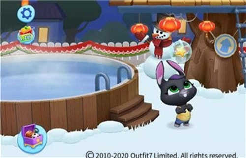 小雪时节，和汤姆猫一起来玩雪