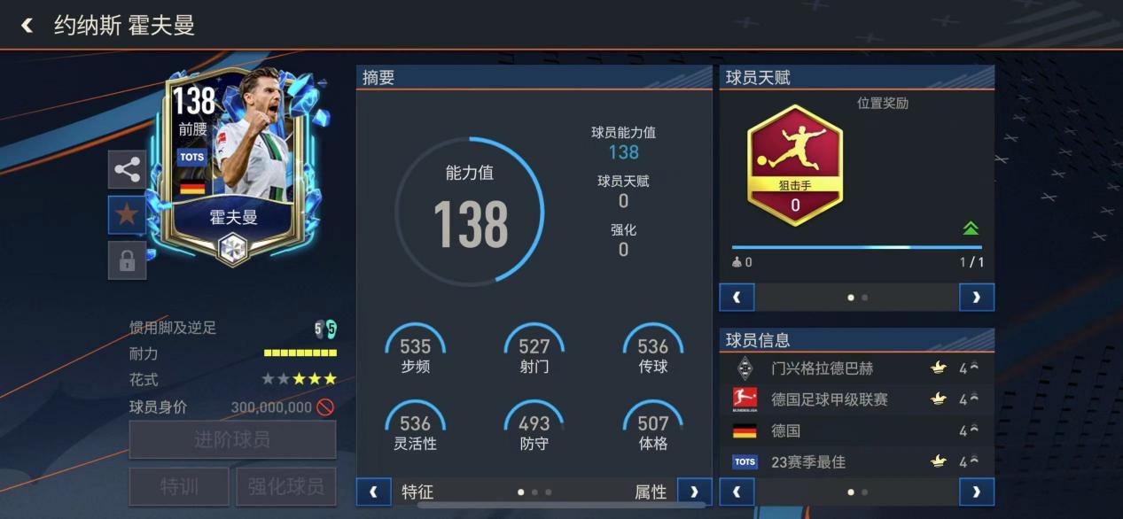 前腰位置球员推荐——霍夫曼