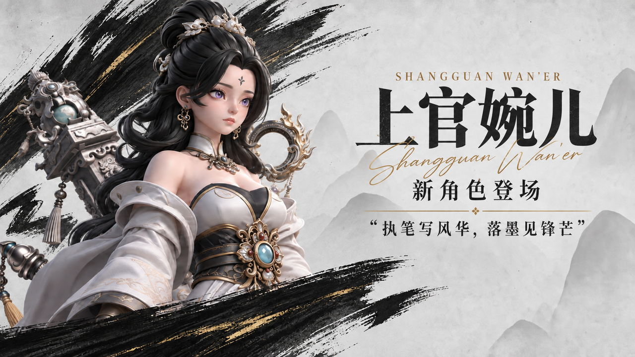 【诸王图鉴·上官婉儿】执笔写风华，落墨见锋芒