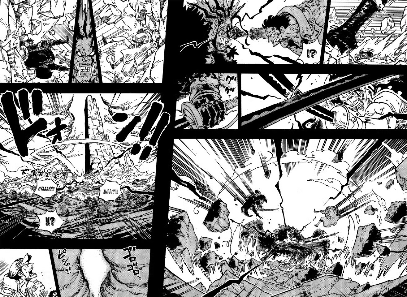 《航海王》漫画1165话：洛克斯海贼团覆灭！卡普&罗杰击杀洛克斯