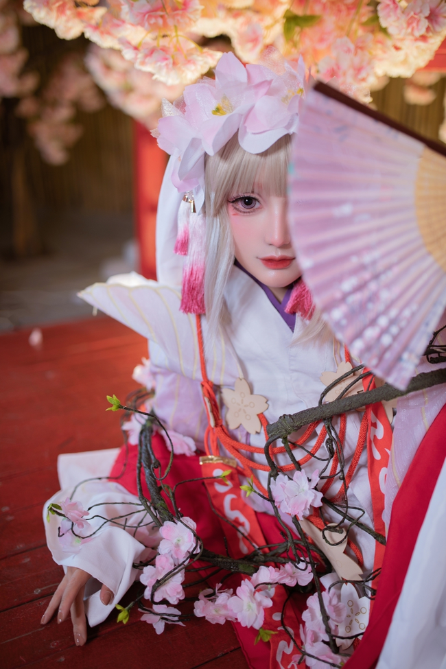 阴阳师樱花妖早樱花见cos正片