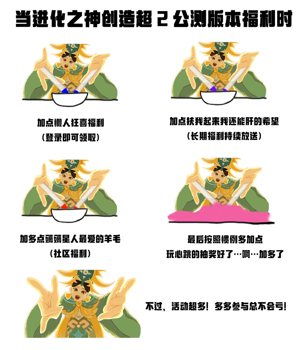 进化之神的观察日志03：公测福利汇总