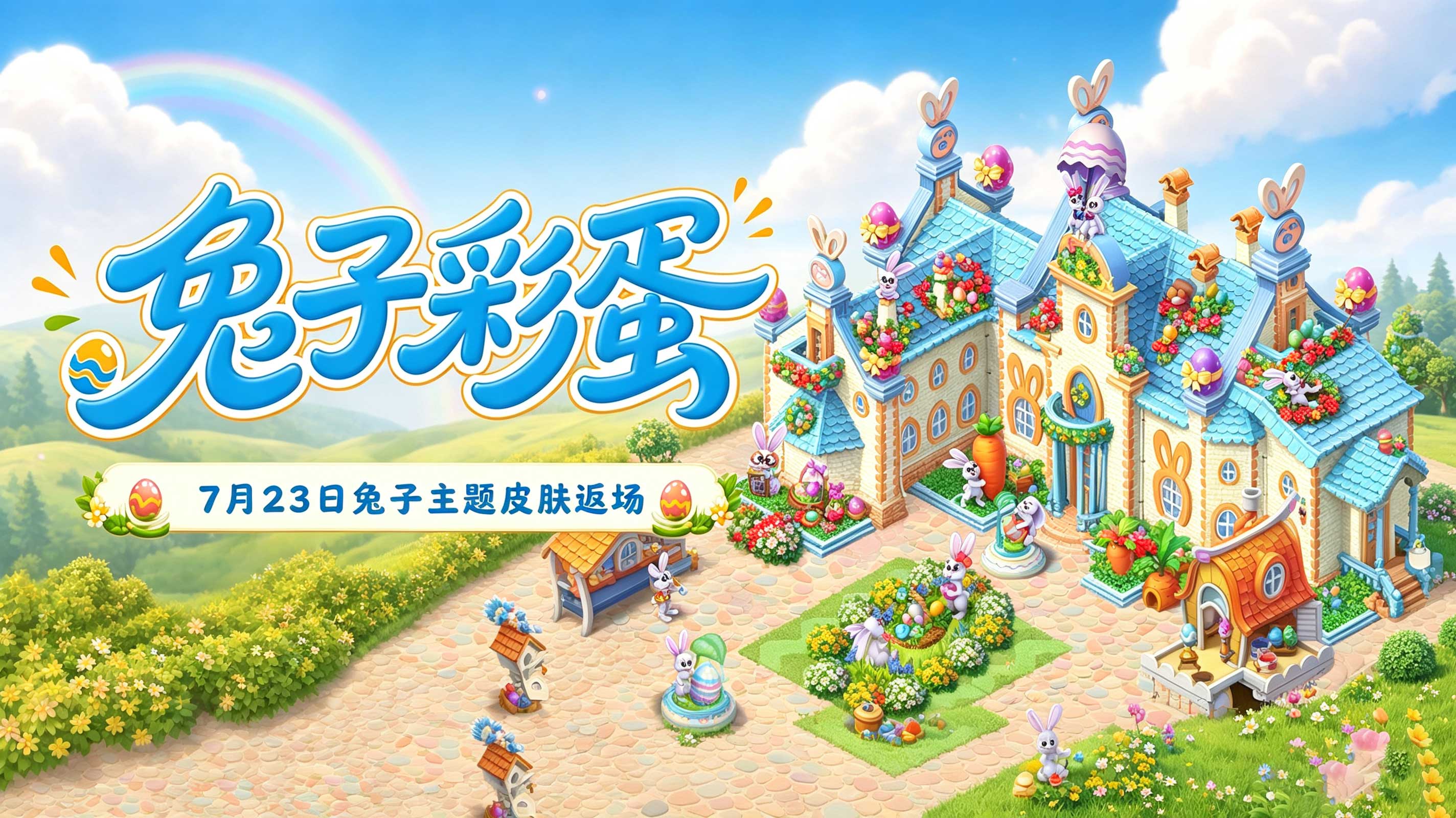 软萌兔兔邀你一起涂鸦画彩蛋～