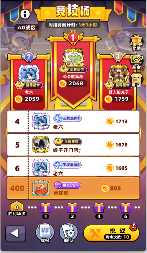 《全民萌兽》游戏系统竞技场