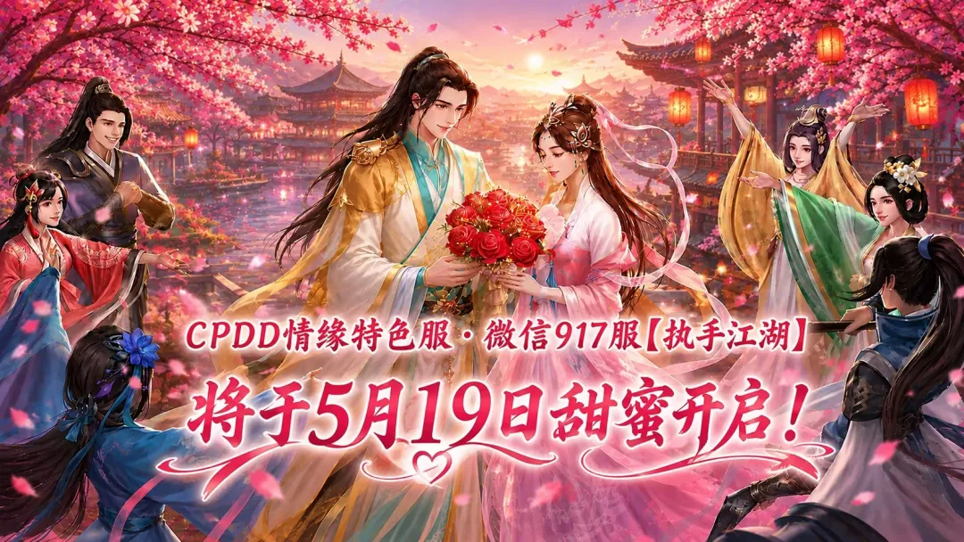 新服预告 | 情缘特色服开启浪漫520，官方助你找CP抽大奖！