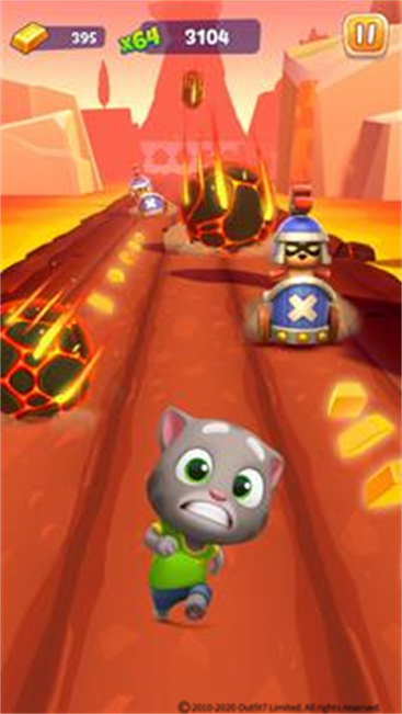 《汤姆猫跑酷》：一款紧张刺激，充满挑战的动作游戏