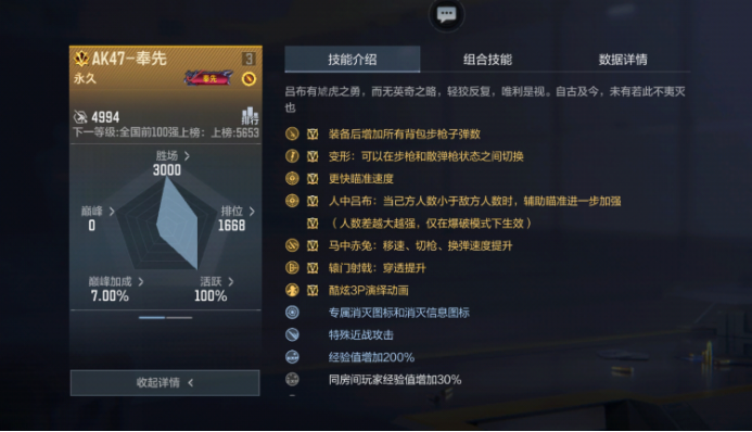 千军万马一将在，探囊取物有何难，人中吕布AK47-奉先强势返场！