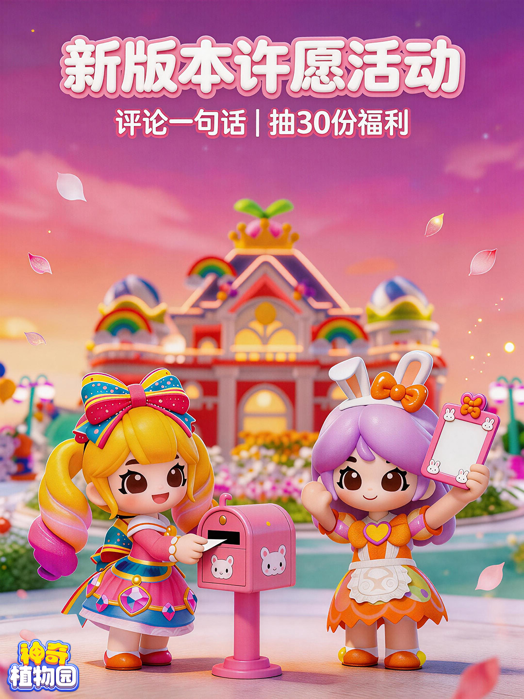 新版本许愿活动开启🎁｜抽30份周边福利