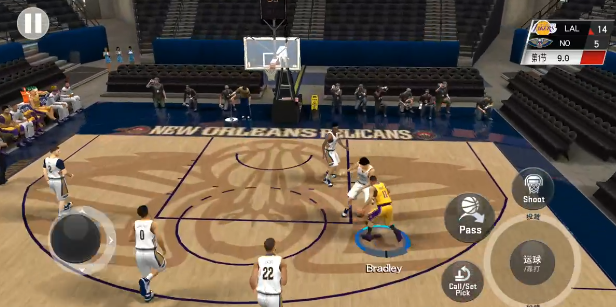 美职篮2K20：防守球员离得不远可使用包夹动作进行协防