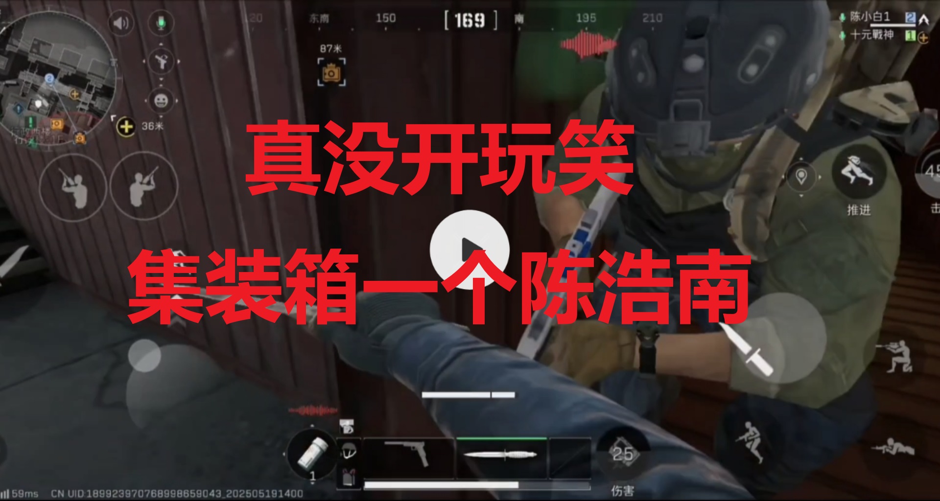 真没开玩笑，集装箱一个陈浩南