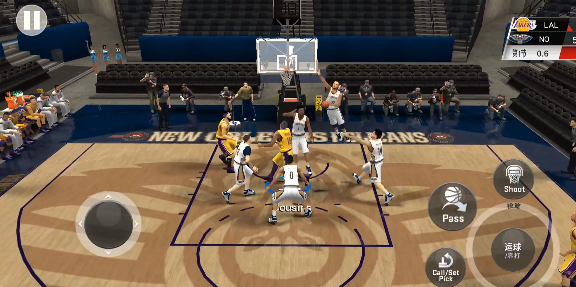 美职篮2K20：五外线球员组合找空位打突破轻松拿下三分