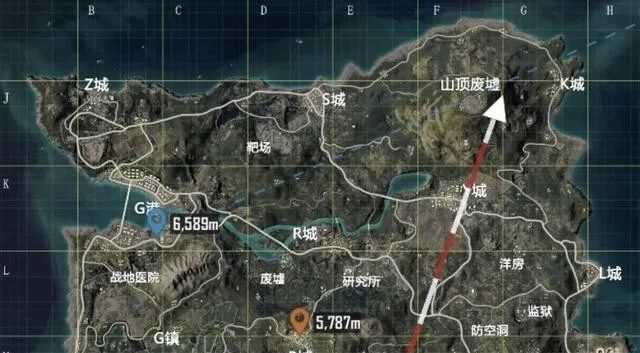 和平精英:玩家最好的落地选择g港,居高临下最好的防守地点