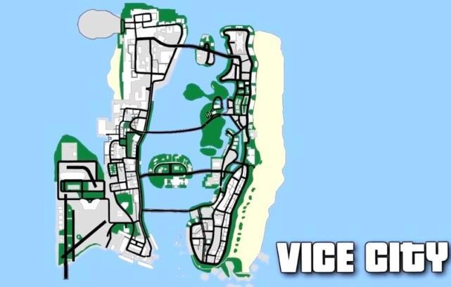 《gta1》到《gta5》的地图发展历程,地图呈倍数上升