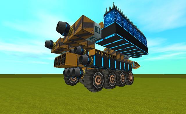 迷你世界电路和机械合体天下无敌评测大神创造的超级战车