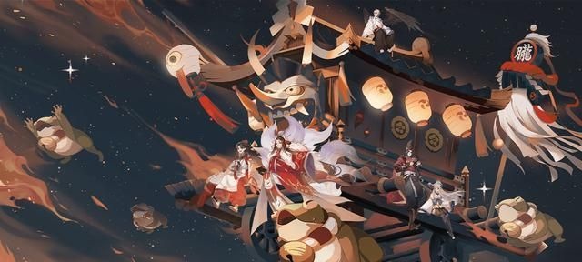 阴阳师鬼王之宴插画赏析 帅气铃鹿御前与大江山组 山风sp化预定