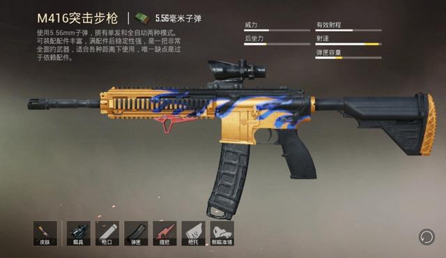 《和平精英》哪种枪胜率最高?步枪m416排第一
