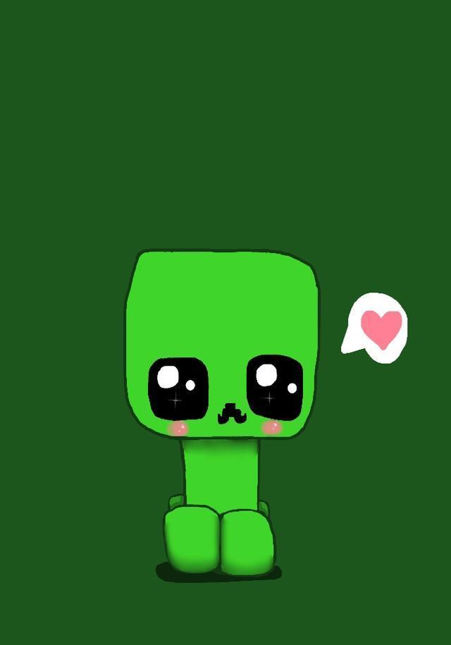 我的世界精美壁纸分享苦力怕我在等一个有勇气爱我的人