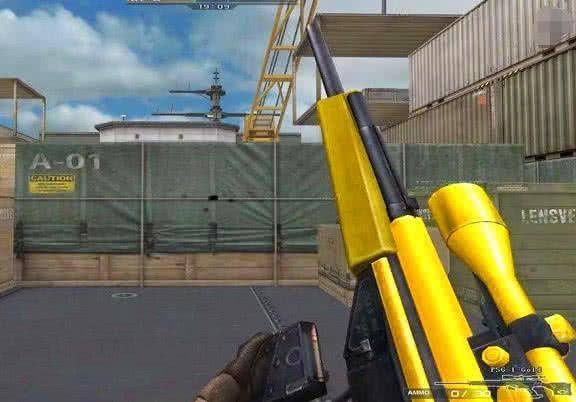 穿越火线:非常稀有的一把黄金狙击枪,当年狙战老玩家的最爱