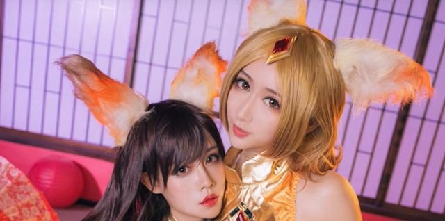 王者荣耀：双女 COS 阿狸，形神皆备，网友直呼比原版还美