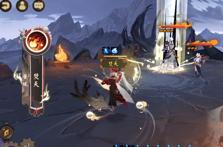 小时,背后出现巨大的鬼面,同时脚下出现巨大的鬼手将瑰吞包裹在手心中