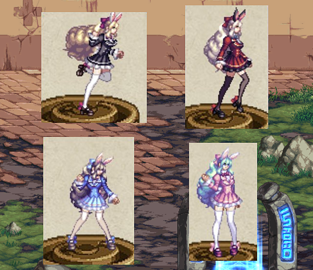 dnf战令高校时装展示4种颜色可供选择女法和守护者成赢家