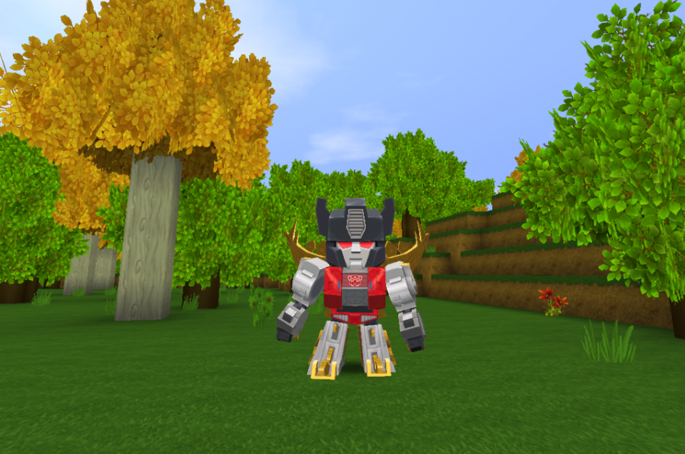 迷你世界擎天柱装扮推出搭配黑龙坐骑简直帅炸天