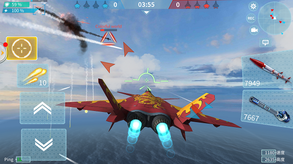 《现代空战3D》游戏内小地图介绍